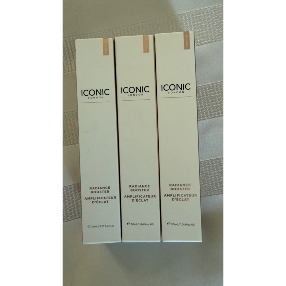 Lot of 3 ICONIC LONDON Radiance Booster Honey Glow Highlighter Beige